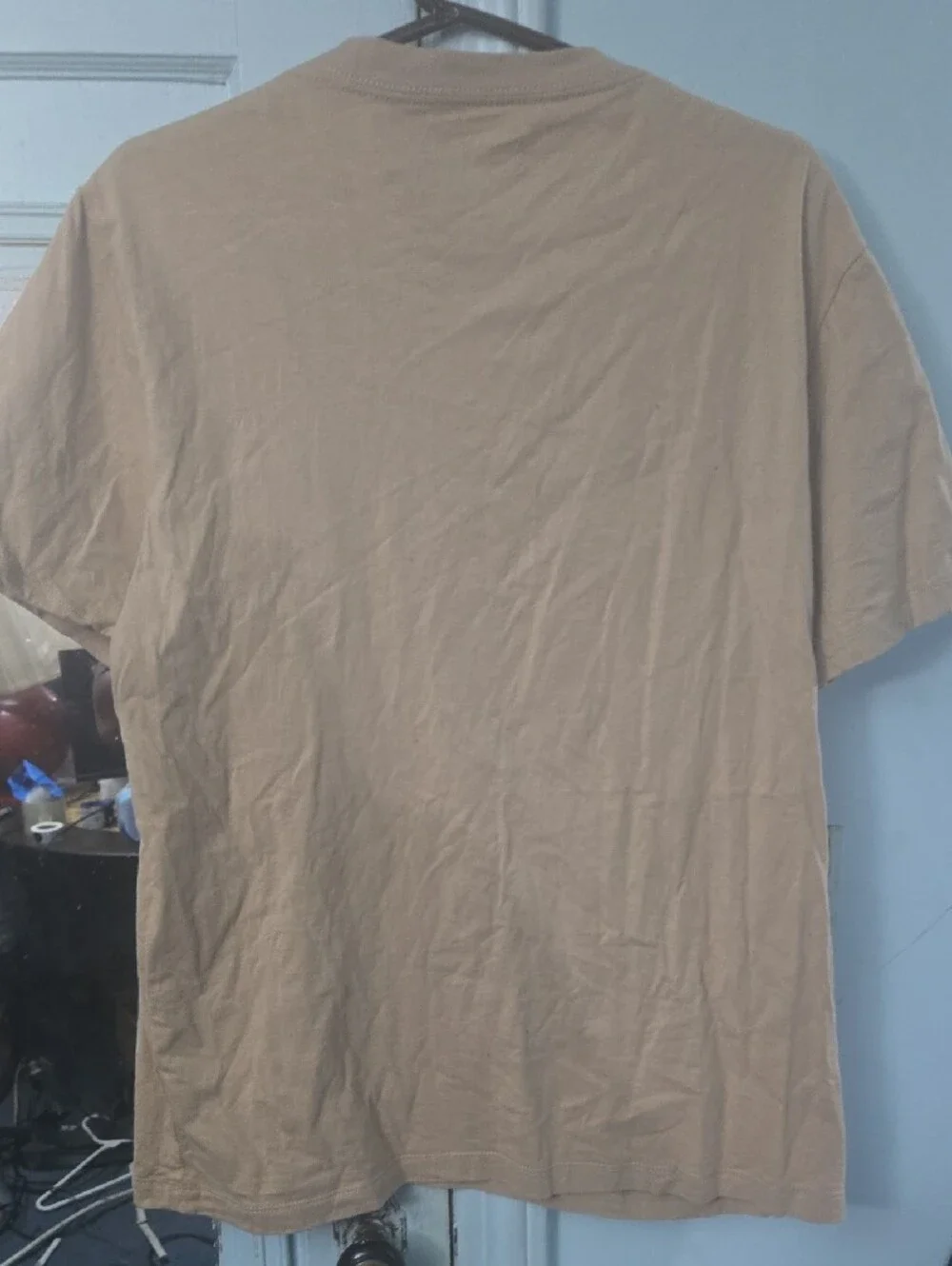 True Religion Taupe Short-Sleeve Tee with Green Logo